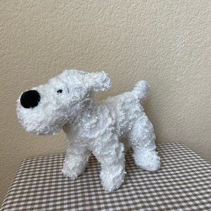 Herge Moulinsart TinTin Standing SNOWY-White Dog-Original Plush Toy 20 Cm (8'')